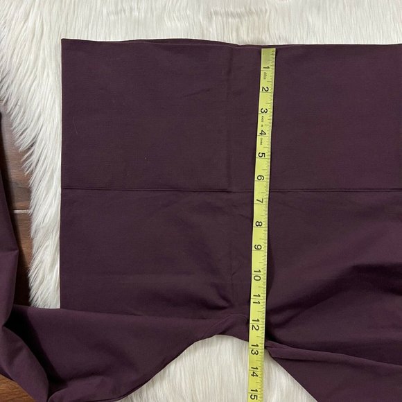 Spanx Plus Size 1X Maroon Wine Look At Me Now Cropped‎ Leggings Pant - Picture 4 of 8